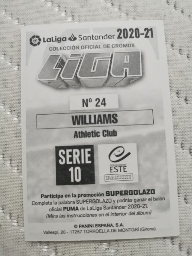 Cromo Iñaki Williams