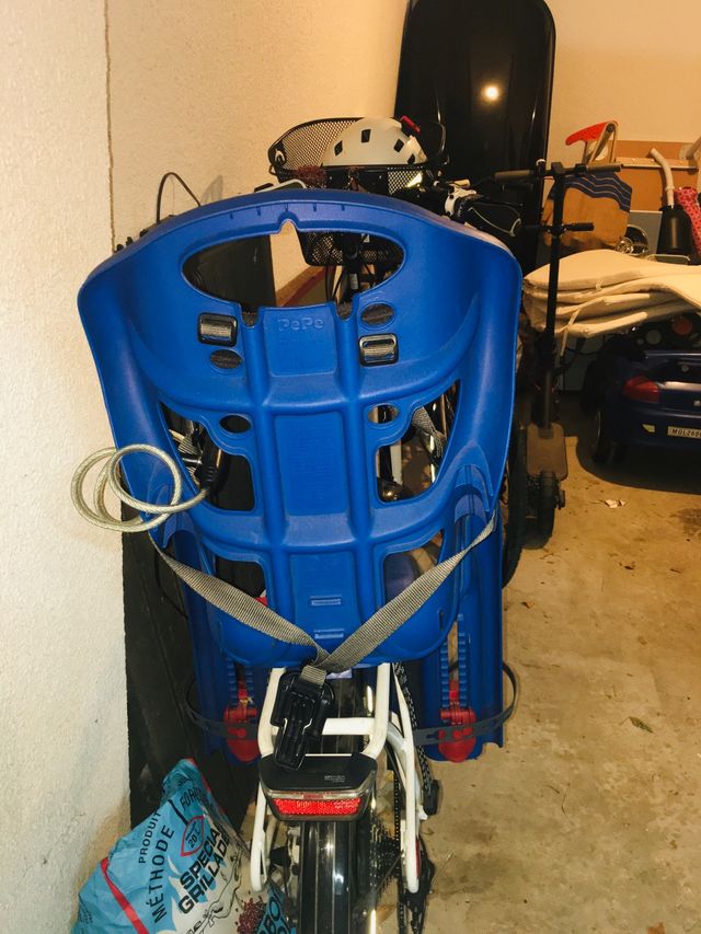 Porta bebés bicicleta