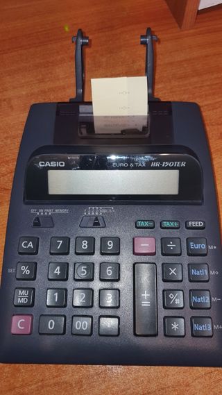 Calculadora-impresora CASIO