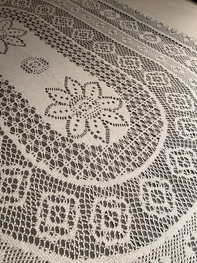 Colcha Crochet hecho a mano