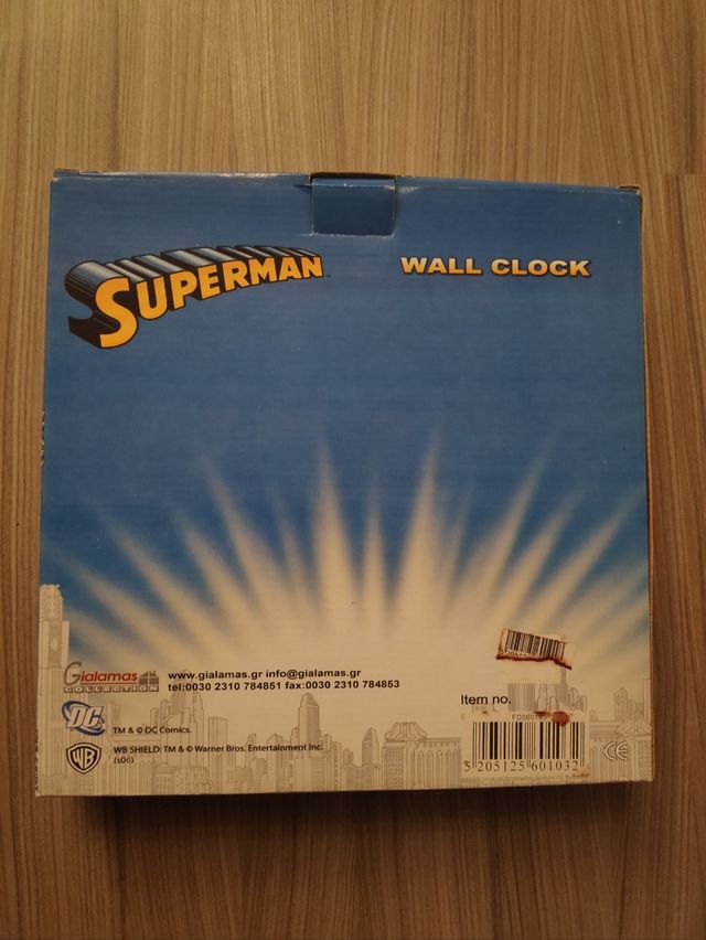 Reloj de pared de Superman