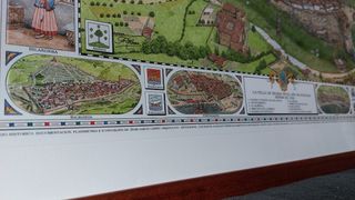 Lámina litografía "La villa de Bilbao..."