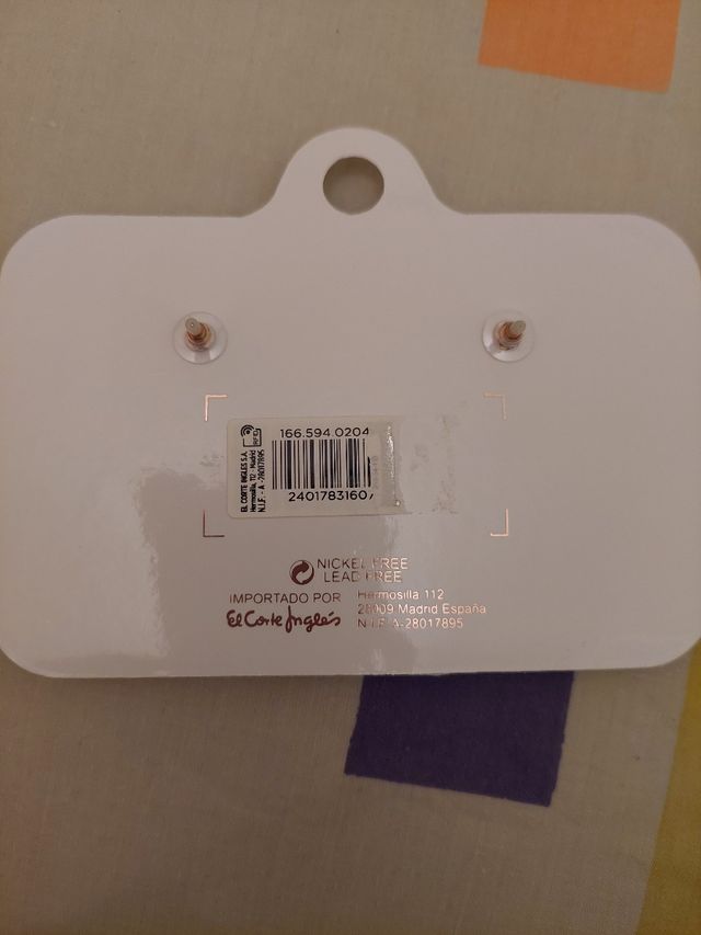 Pendientes Formula Joven corte inglés