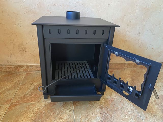 Estufa de leña con salida superior 12 cms