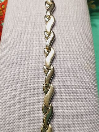 Pulsera 19cm. Oro Blanco 18kl. 