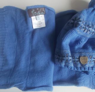 Conjunto gorra y bufanda de Trasluz