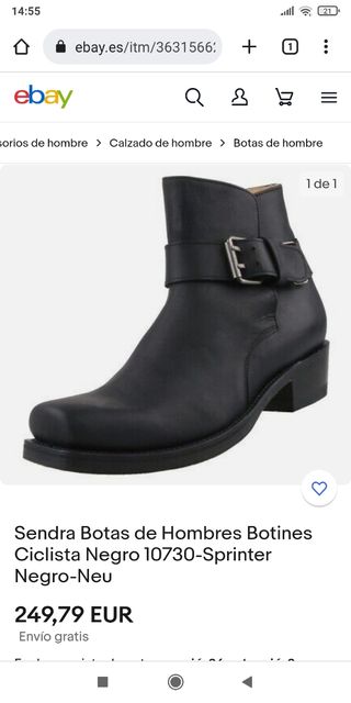 Sendra botines hombre 43