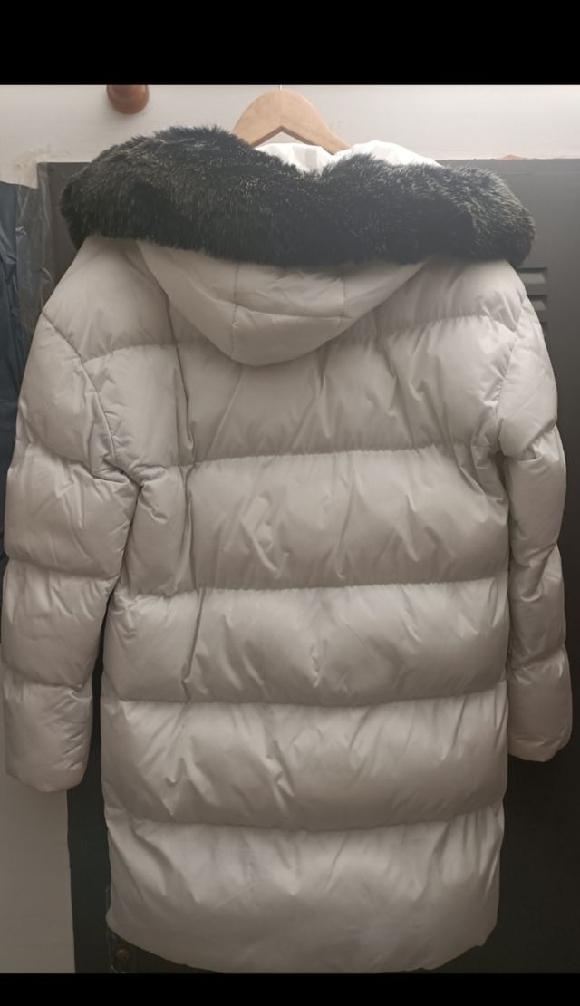 cazadora plumas mujer