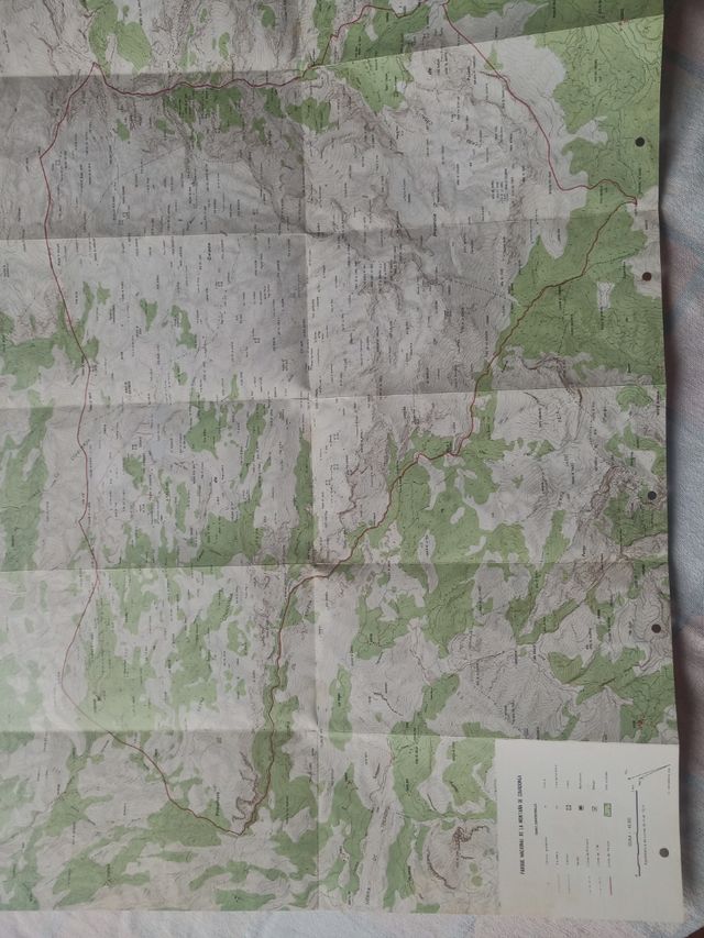 Mapas vintage parques nacionales españoles