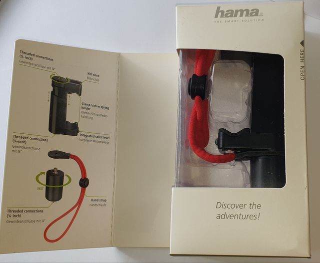 Suporte para telemóvel/câmara fotográfica