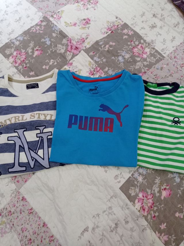 3 camisetas de marca