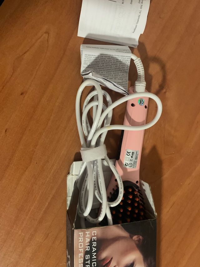 Cepillo de ceramica para alisar el pelo