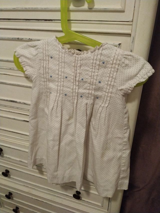 lote de 7 vestidos y 1 camisa de 9 a 18 meses