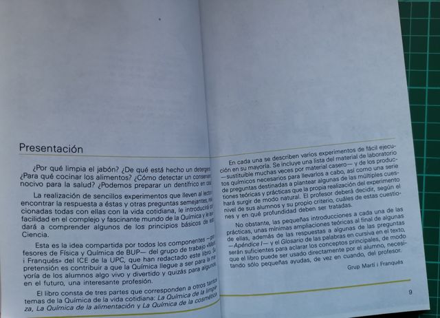 Libro bolsillo "¿Eso es Química?" BREDA entorno