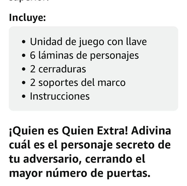 Juego ¿quien es quien? extra