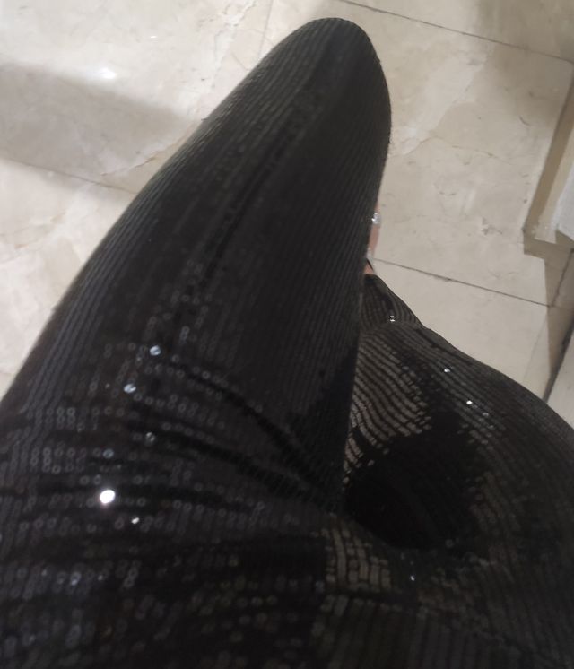 Leggins de lentejuelas negros