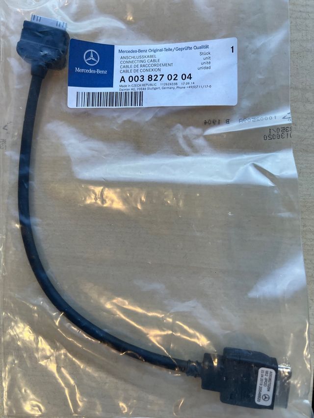 Mercedes cableado iPod