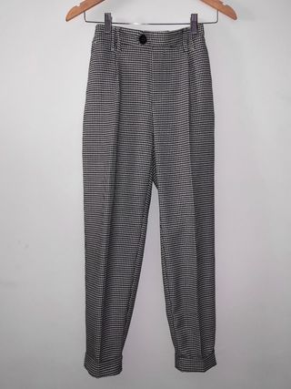 Pantalón pata gallo Bershka 
