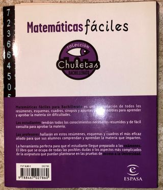 Matemáticas fáciles para Bachillerato