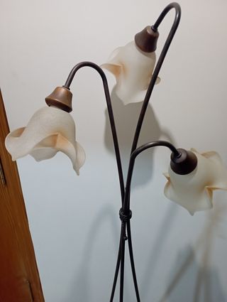 lampara de pie de forja 