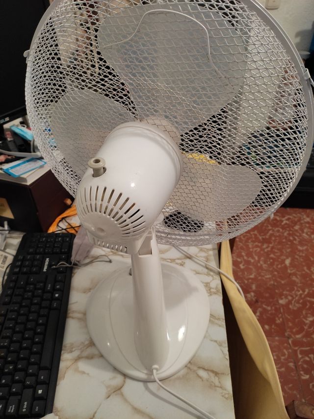 Ventilador de mesa.
