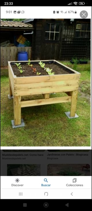 Fioriere moderne in pallet o legno.