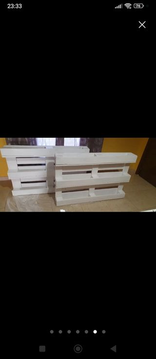 Fioriere moderne in pallet o legno.