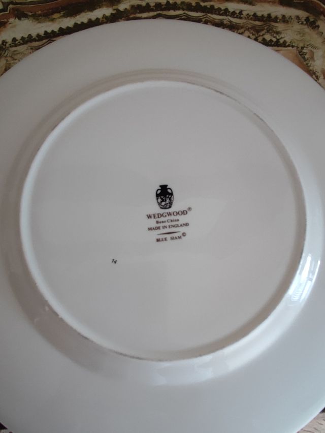 Wedgewood Blue Siam | Plato Grande RARO