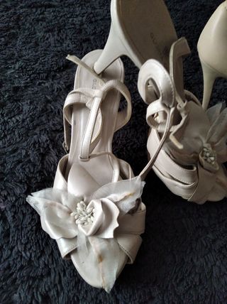 Zapatos GLORIA ORTIZ  fiesta o Boda PIEL 37 y 38