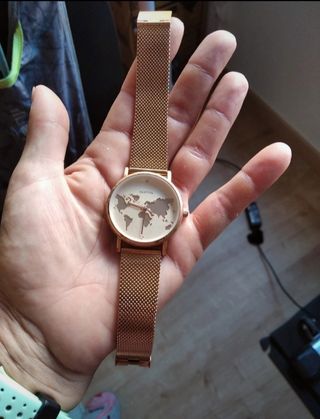 World Map Parfois Reloj Mundo Mapa Escolar Vintage MDI Agricultura