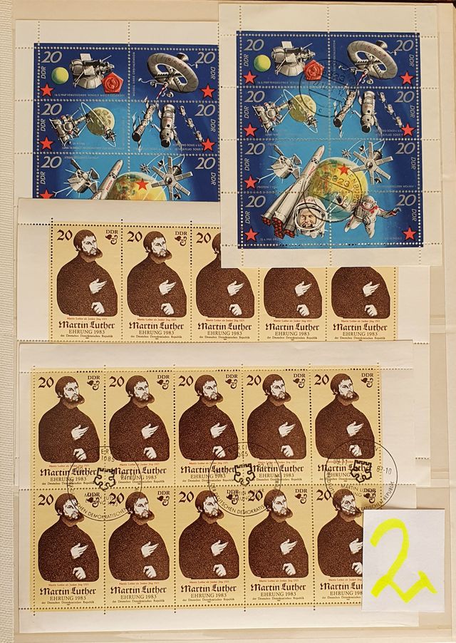 Sellos, lote, HB, Alemania democrática, DDR