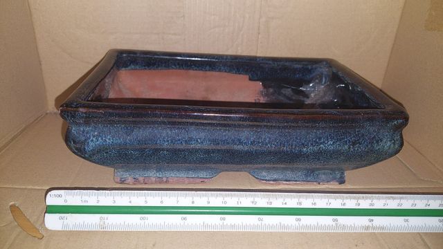 MACETA BONSAI ESMALTADA 24 CM BL