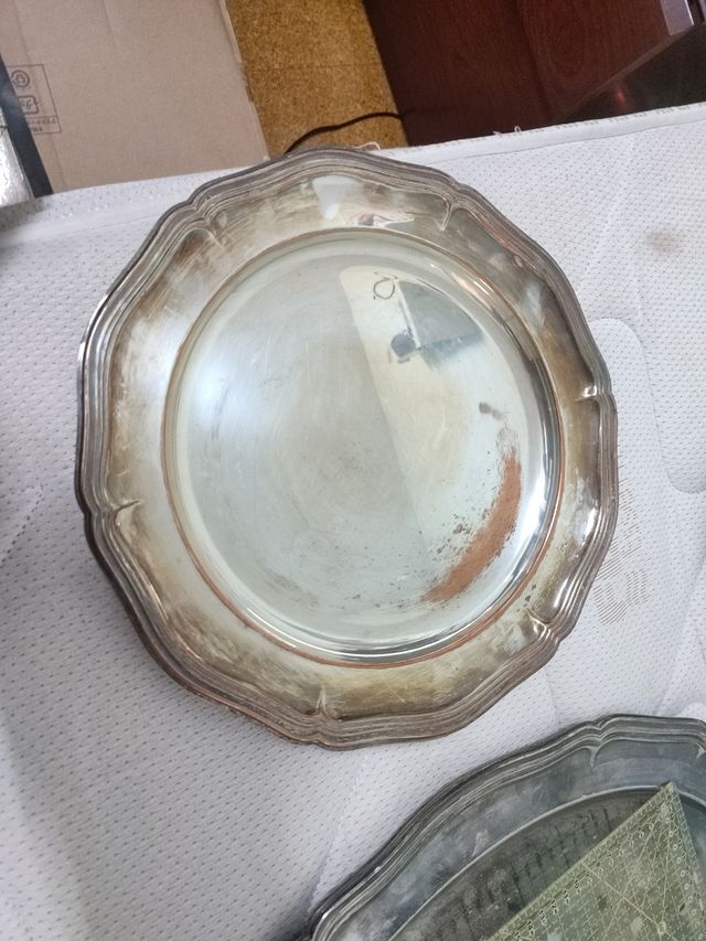 bandeja plateada 31 cm