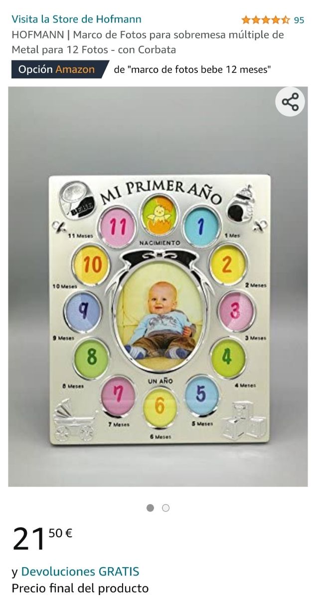 Marco de fotos bebé