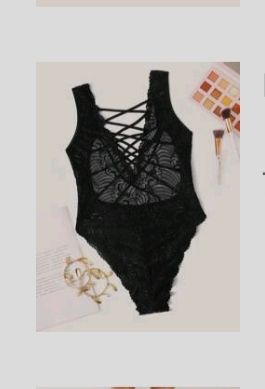 Body encaje negro