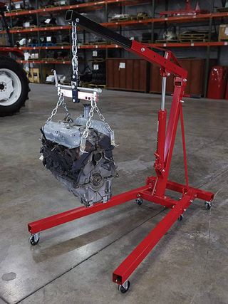 l100, grua de motores para taller, pluma motores