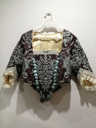 Corpiño marrón de fallera