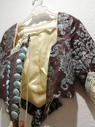 Corpiño marrón de fallera