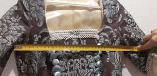 Corpiño marrón de fallera