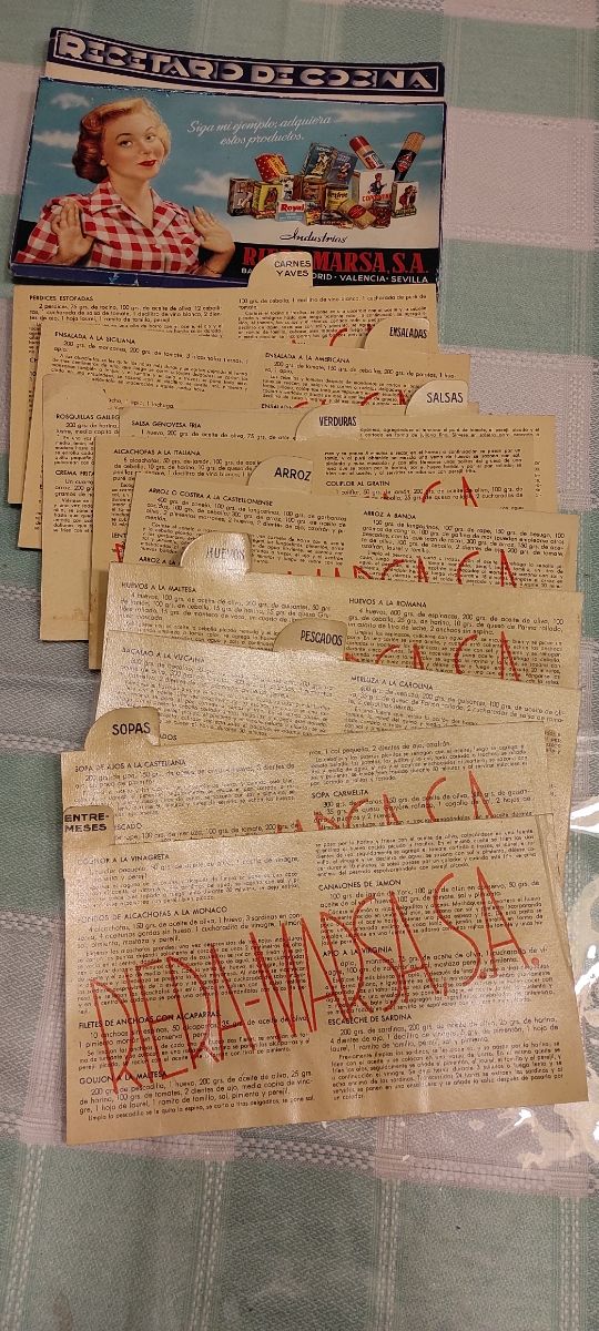 Recetario de cocina Vintage