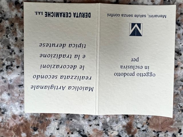 Portaoggetti maiolica dipinti