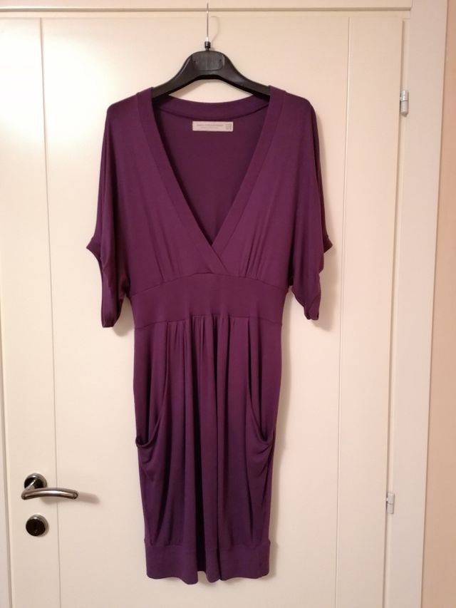 abito invernale Zara in maglina colore viola