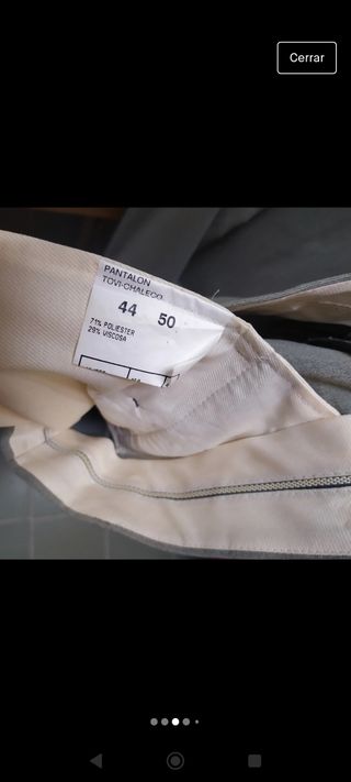 Traje de hombre 