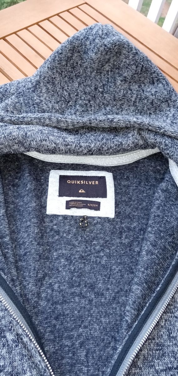 Chaqueta Quiksilver gris jaspeado