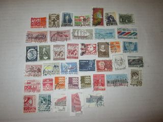 FRANCOBOLLI DANIMARCA ANNO 1970 al 1972 COLLEZIONE