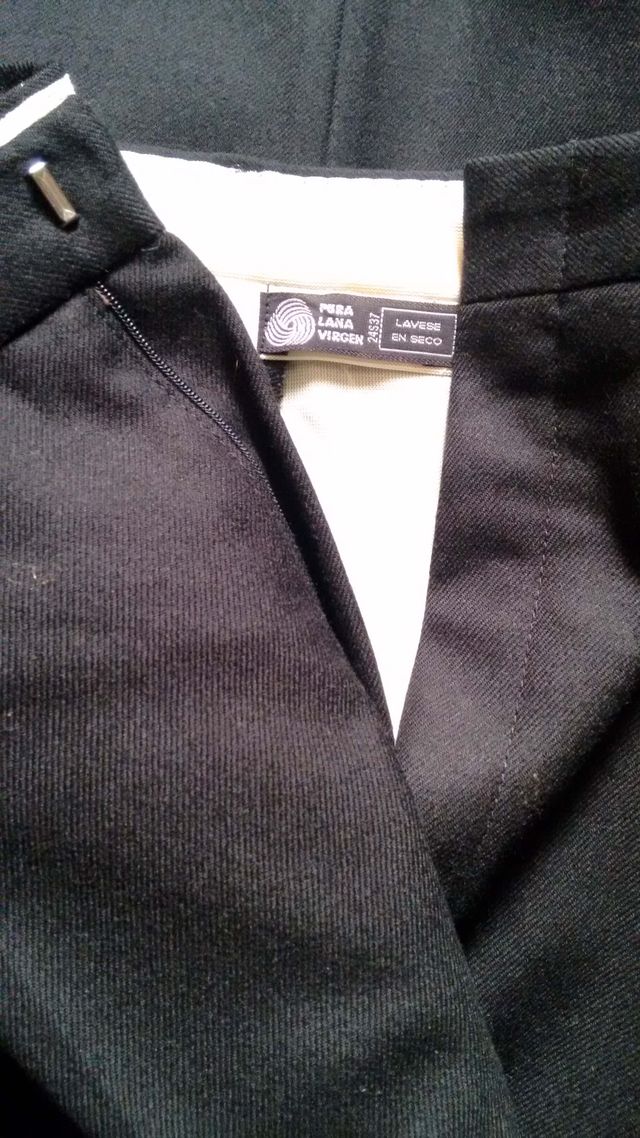 Traje Caballero Lana Negro