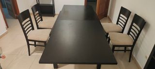 Mesa extensible de salón 