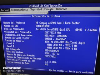 Placa base HP Intel Core 2 Quad Q9400 2.66Ghz