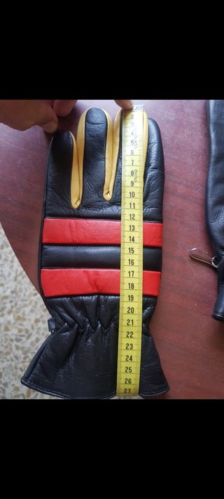 Guantes de moto en piel