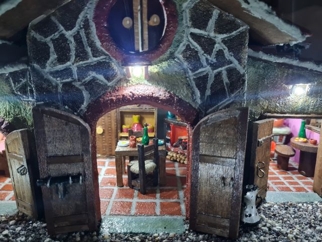 presepe artigianale 30cmx60cmxh25cm